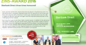 Sberbank Direct получил престижную премию в Германии