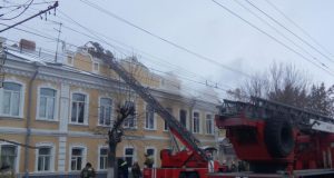 На Московской горел двухэтажный дом